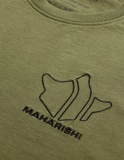 Short Sleeve T-Shirts*Maharishi 1028 Maha Temple T-Shirt Olive Og-107F