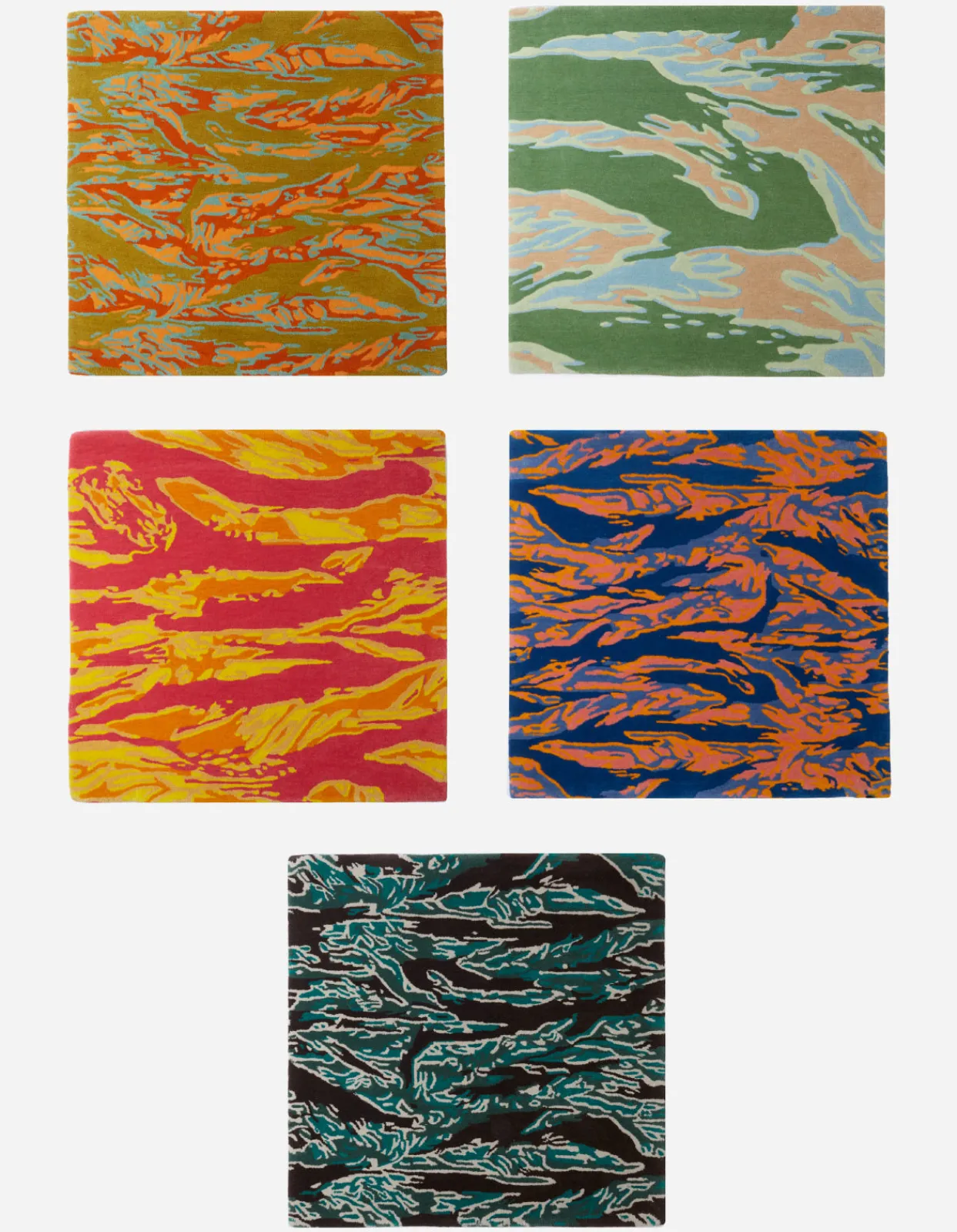 Home*Maharishi 9716 Maha Warhol Tigerskins Rug · 100% Hand-Tufted Wool Warhol Woodland