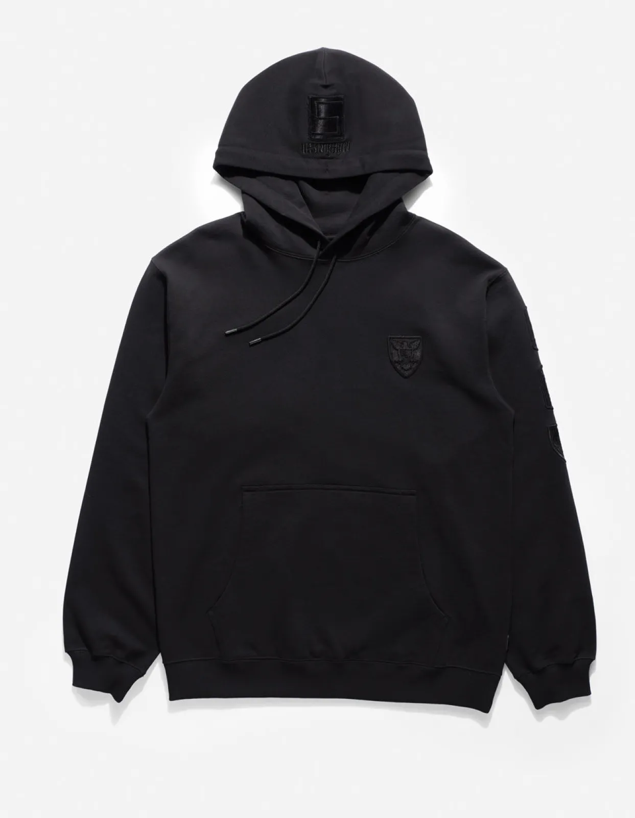 Hooded Sweats*Maharishi 1013 Mahapatchco. Hooded Sweat Black