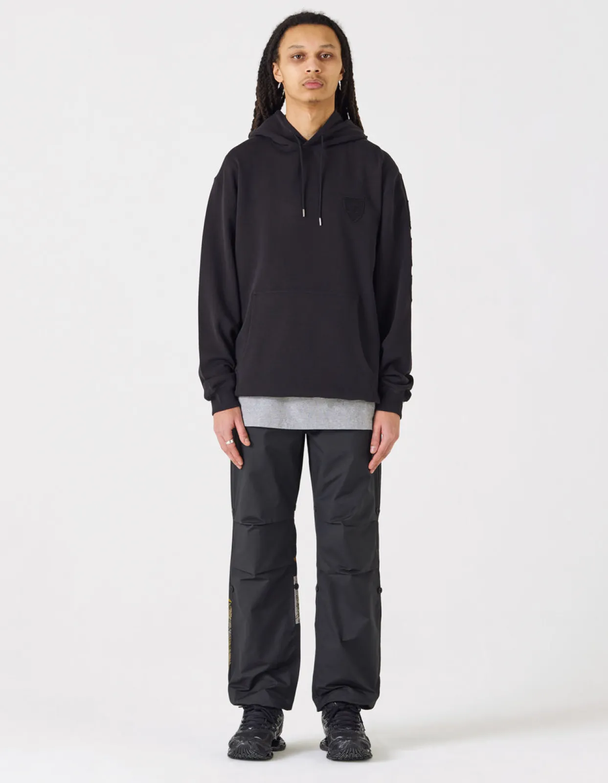 Hooded Sweats*Maharishi 1013 Mahapatchco. Hooded Sweat Black