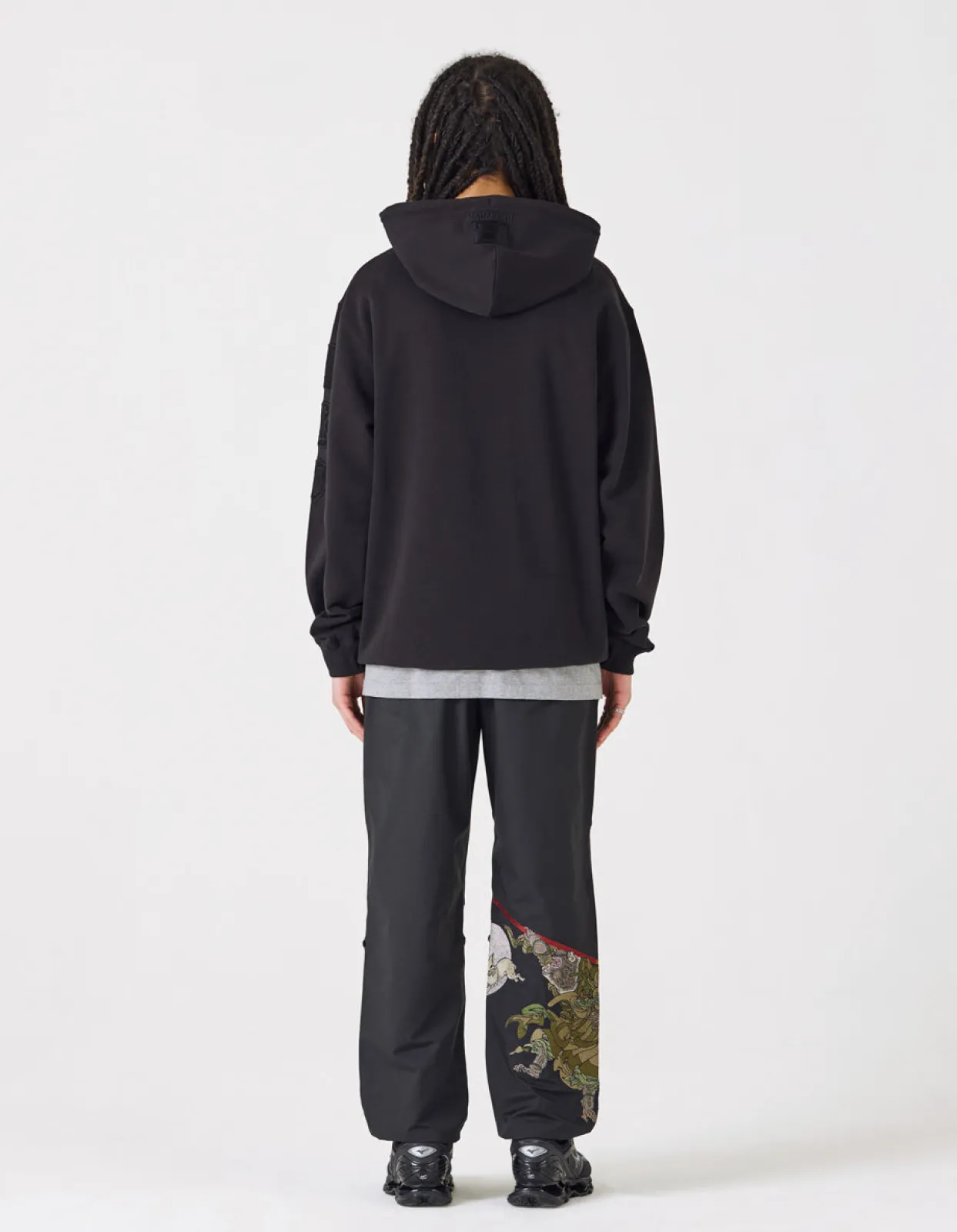 Hooded Sweats*Maharishi 1013 Mahapatchco. Hooded Sweat Black