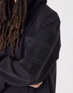 Hooded Sweats*Maharishi 1013 Mahapatchco. Hooded Sweat Black