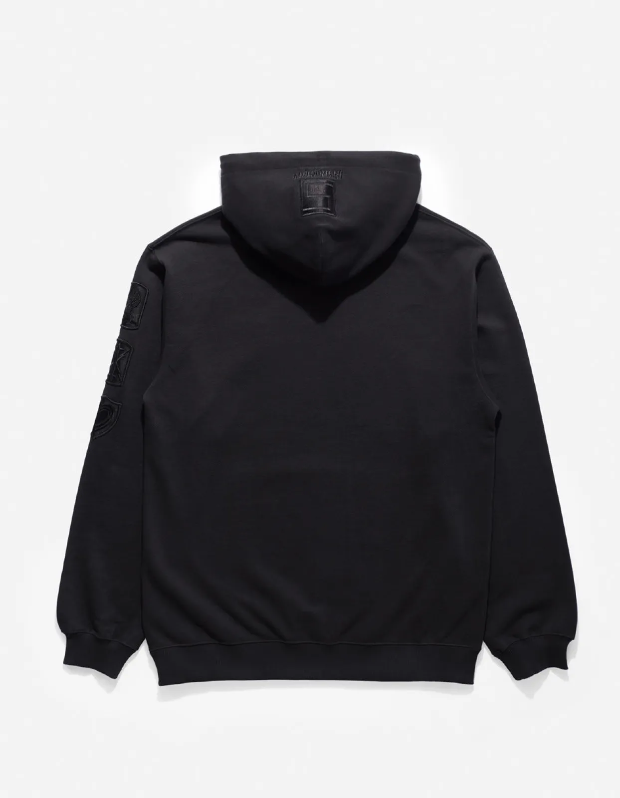 Hooded Sweats*Maharishi 1013 Mahapatchco. Hooded Sweat Black