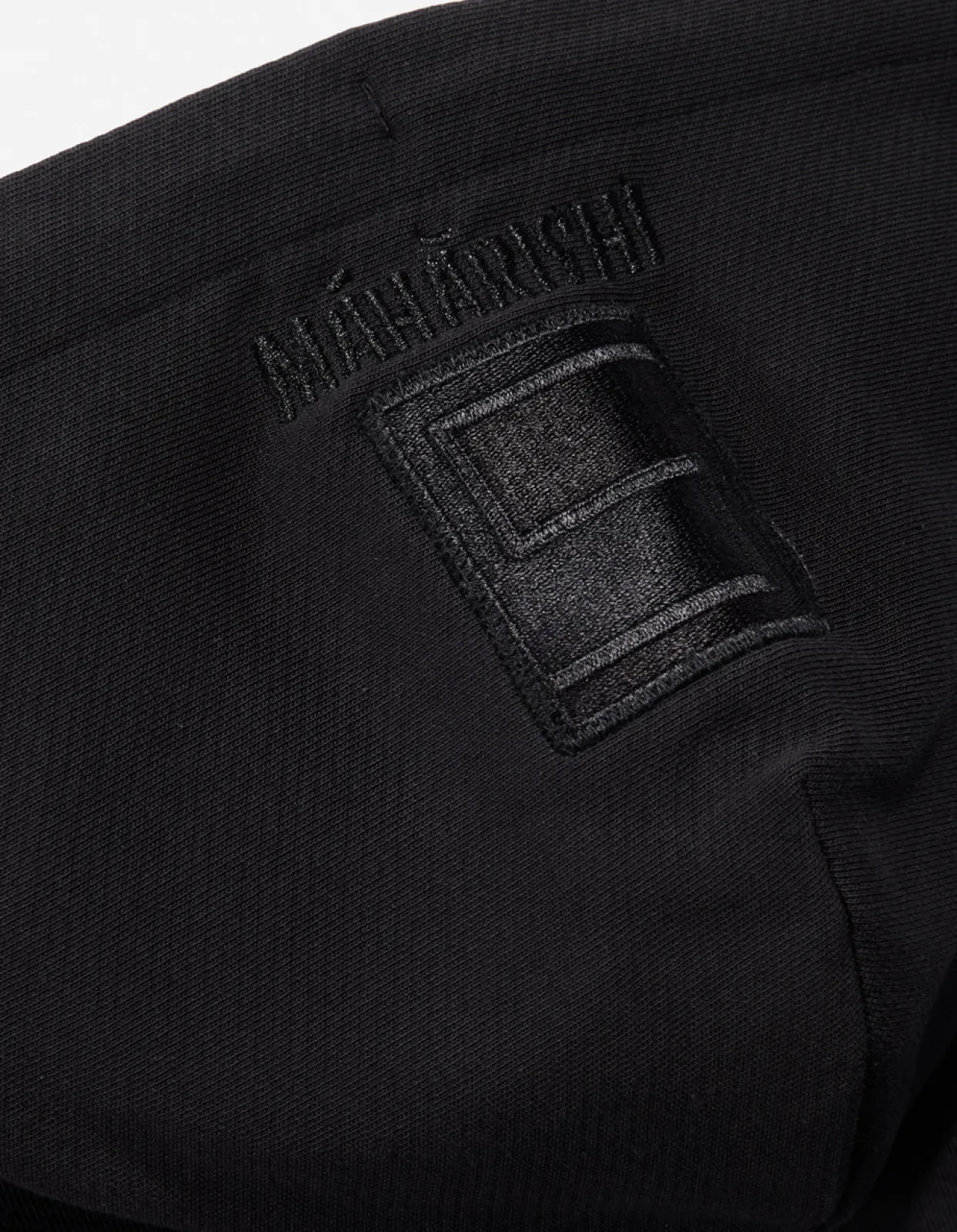Hooded Sweats*Maharishi 1013 Mahapatchco. Hooded Sweat Black