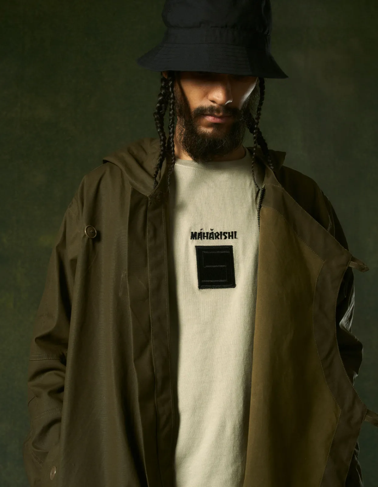 Short Sleeve T-Shirts*Maharishi 1014 Mahapatchco. T-Shirt Silver Sage