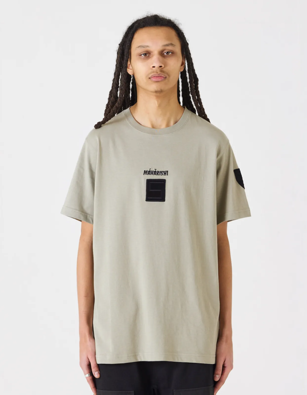 Short Sleeve T-Shirts*Maharishi 1014 Mahapatchco. T-Shirt Silver Sage
