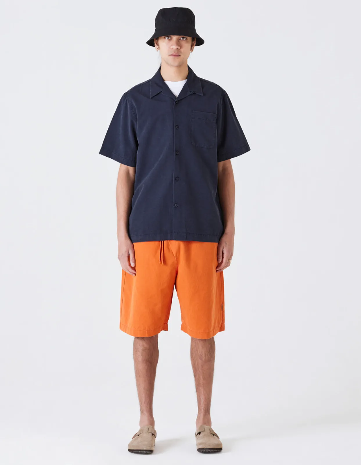 Shirts*Maharishi 4325 Camp Collar Shirt Navy