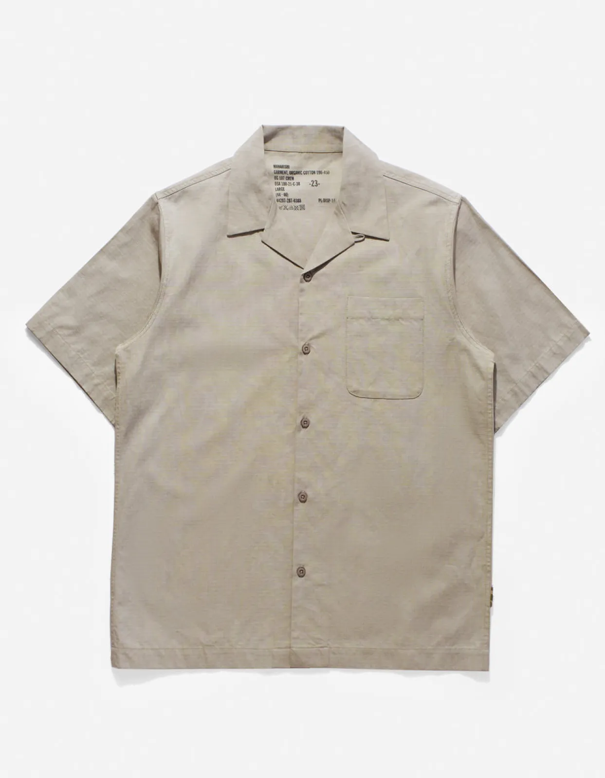 Shirts*Maharishi 4325 Camp Collar Shirt Silver Sage