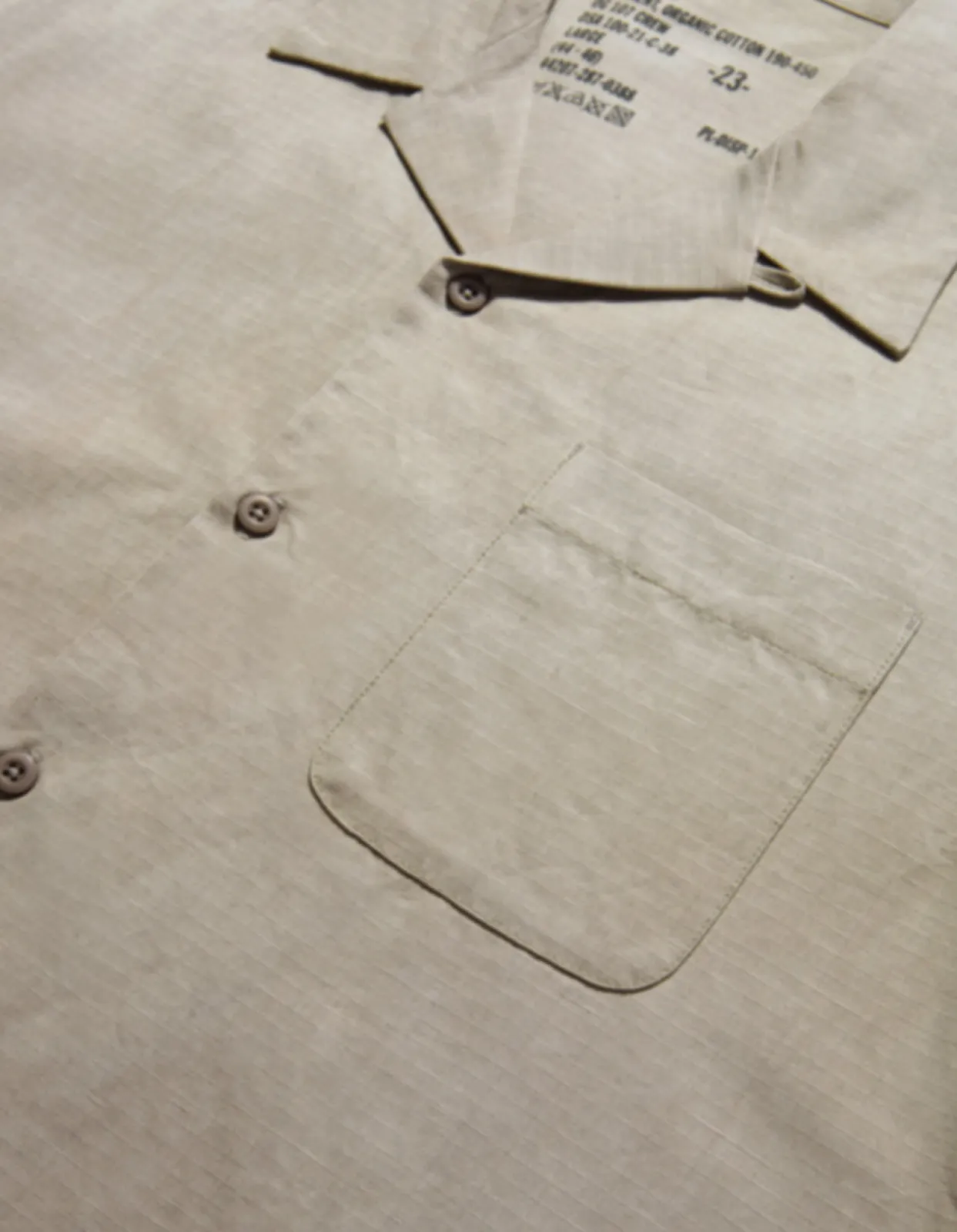 Shirts*Maharishi 4325 Camp Collar Shirt Silver Sage