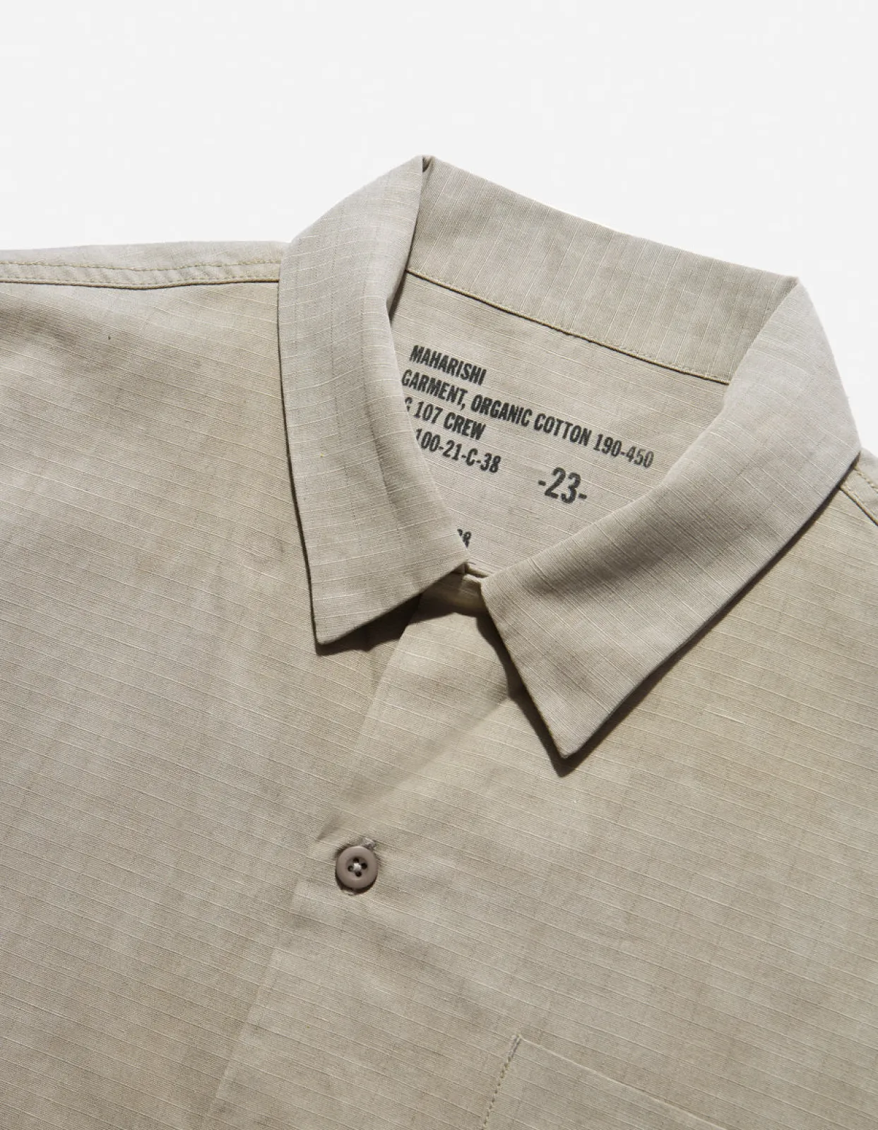 Shirts*Maharishi 4325 Camp Collar Shirt Silver Sage