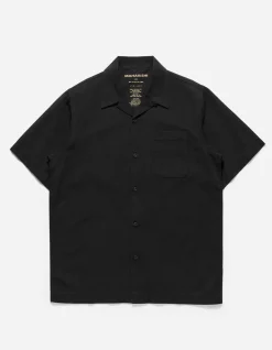 Shirts*Maharishi 4325 Camp Collar Shirt Black