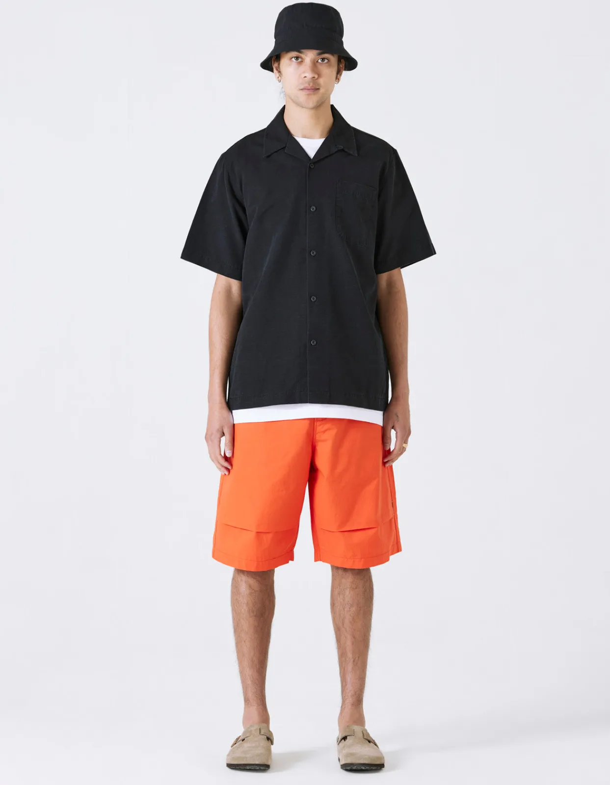 Shirts*Maharishi 4325 Camp Collar Shirt Black