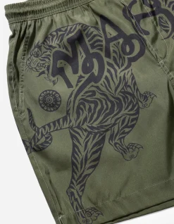 Swim Shorts*Maharishi 1020 Muay Thai Swim Shorts Olive