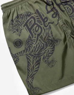 Swim Shorts*Maharishi 1020 Muay Thai Swim Shorts Olive