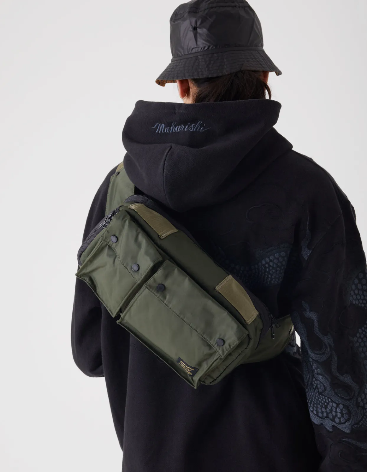 Bags*Maharishi 9636 Travel Waist Bag · 420D Nylon Olive
