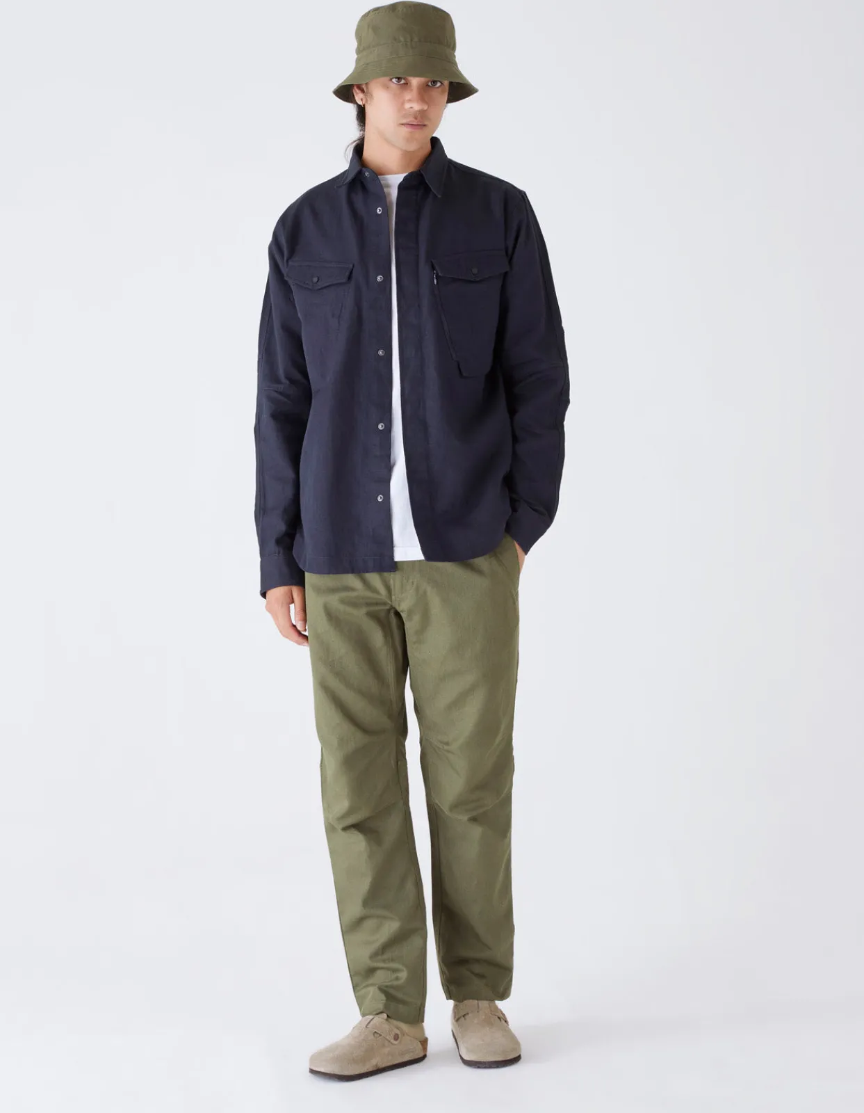 Shirts*Maharishi 7028 Miltype Custom Shirt Navy