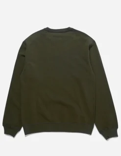 Crew Sweats*Maharishi 7011 Miltype Embroidered Crew Sweat · Organic Cotton Mil Olive