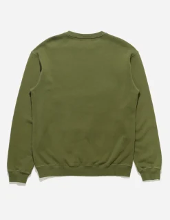 Crew Sweats*Maharishi 7011 Miltype Embroidered Crew Sweat Olive