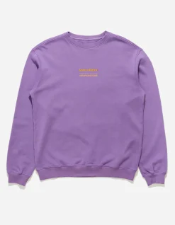 Crew Sweats*Maharishi 7011 Miltype Embroidered Crew Sweat Purple Haze
