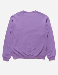 Crew Sweats*Maharishi 7011 Miltype Embroidered Crew Sweat Purple Haze