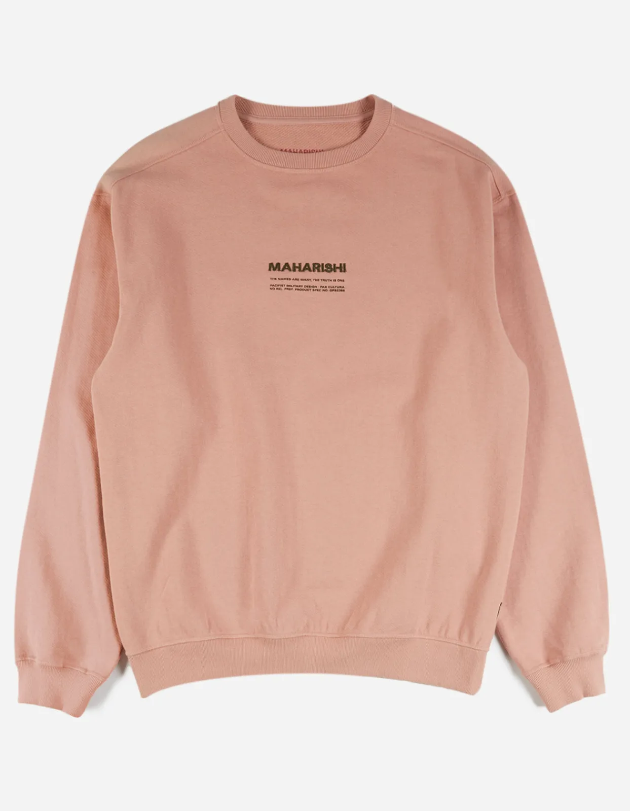 Crew Sweats*Maharishi 7011 Miltype Embroidered Crew Sweat · Organic Cotton Pink Panther