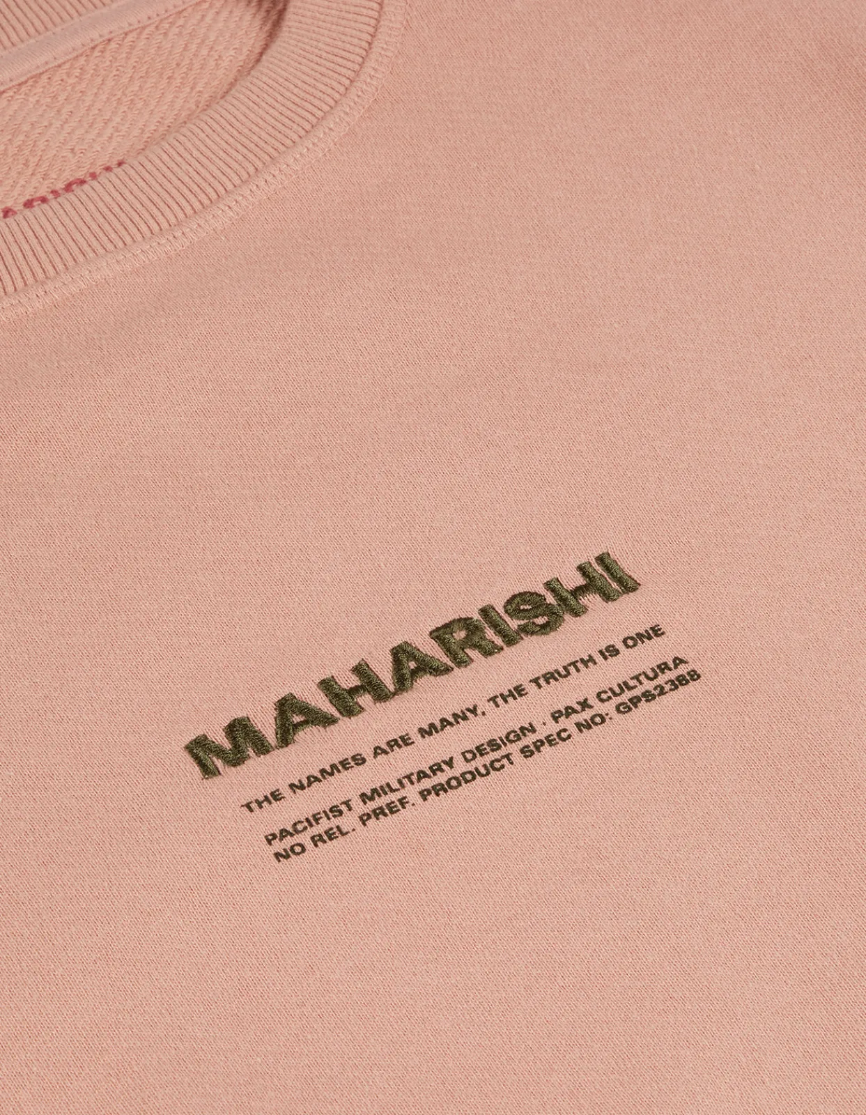Crew Sweats*Maharishi 7011 Miltype Embroidered Crew Sweat · Organic Cotton Pink Panther