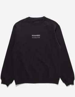 Crew Sweats*Maharishi 7011 Miltype Embroidered Crew Sweat · Organic Cotton Navy