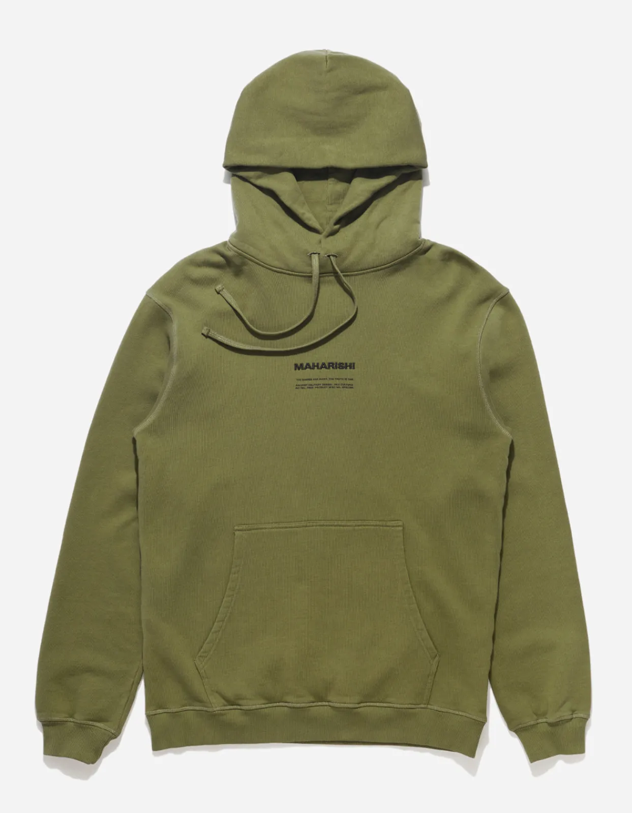 Hooded Sweats*Maharishi 7010 Miltype Embroidered Hooded Sweat · Organic Sweat 450 Olive Og-107F