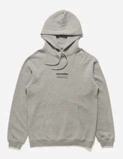 Hooded Sweats*Maharishi 7010 Miltype Embroidered Hooded Sweat · Organic Sweat 450 Grey Marl