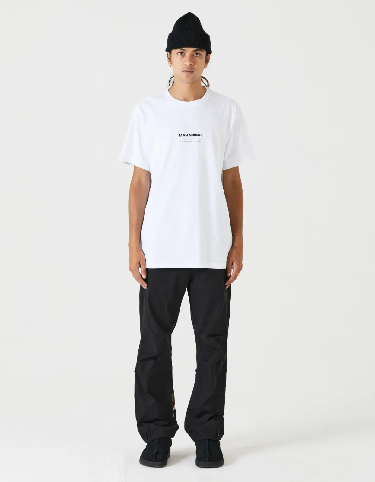 Short Sleeve T-Shirts*Maharishi 9912 Miltype Embroidered T-Shirt White
