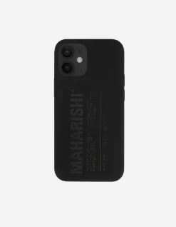 Lifestyle*Maharishi 9352 Miltype Iphone 12 Mini Case · Laser Etched Silicone Black