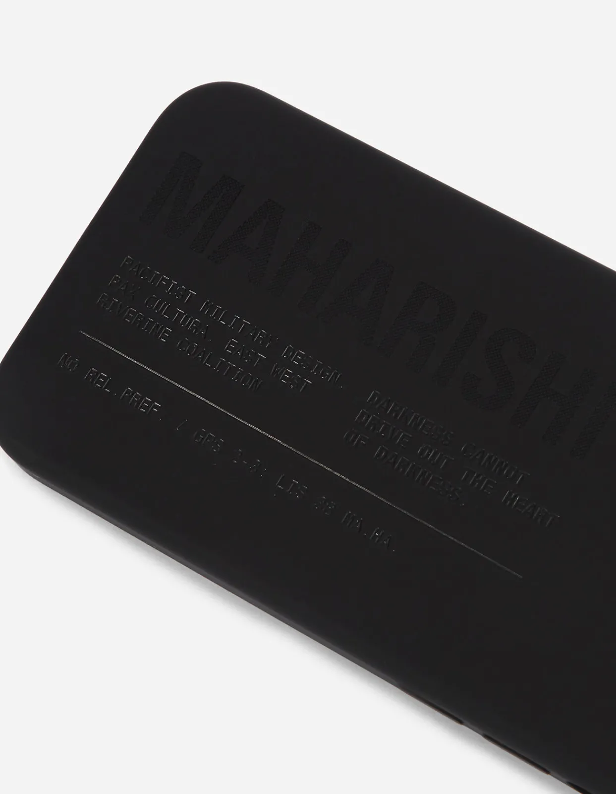 Lifestyle*Maharishi 9352 Miltype Iphone 12 Mini Case · Laser Etched Silicone Black