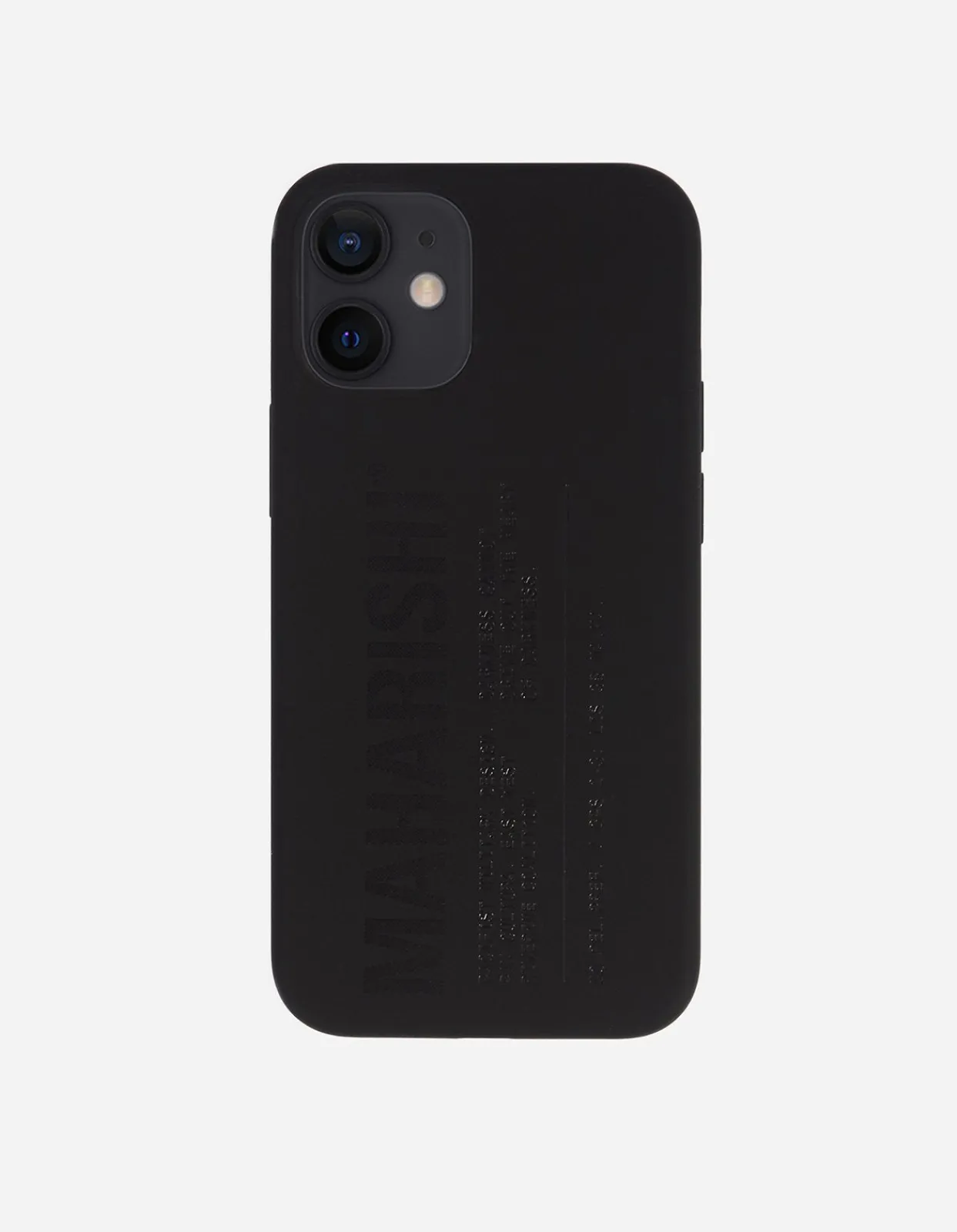 Lifestyle*Maharishi 9353 Miltype Iphone 12/12 Pro Case · Laser Etched Silicone Black