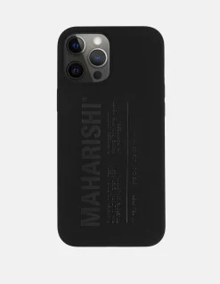 Lifestyle*Maharishi 9354 Miltype Iphone 12 Pro Max Case · Laser Etched Silicone Black