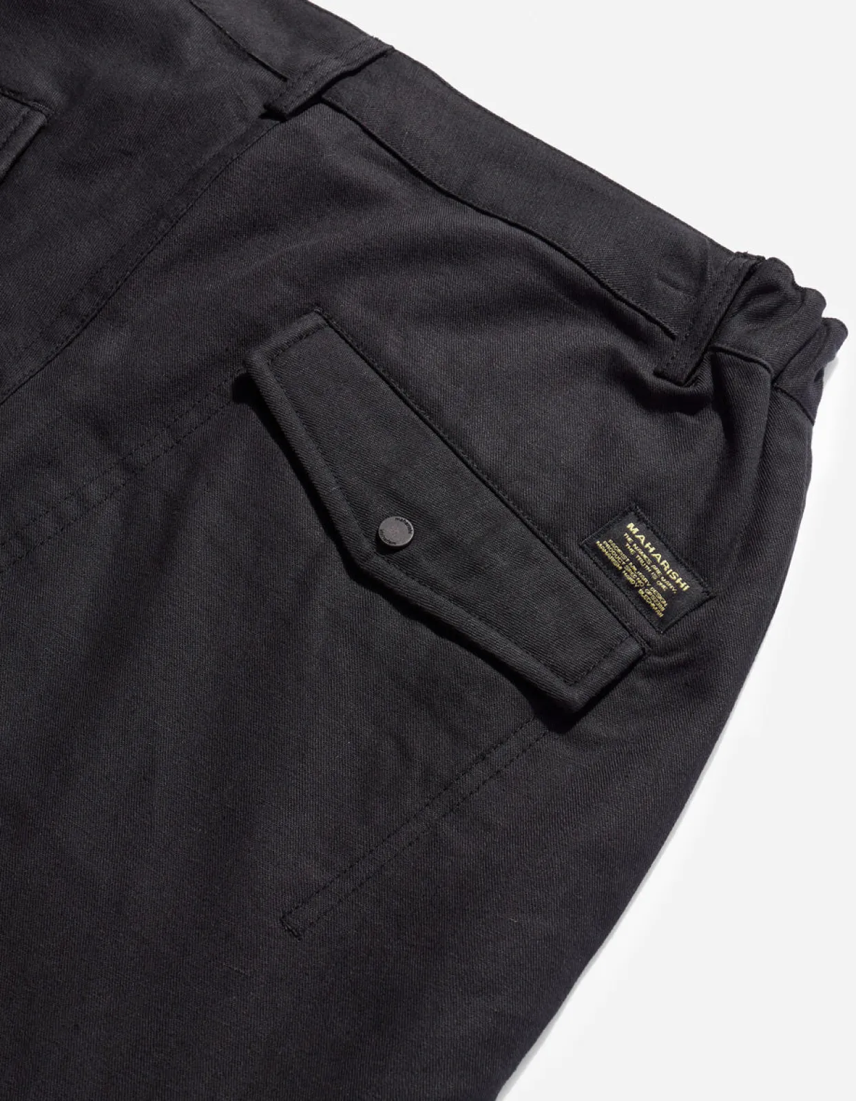 Utility Pants*Maharishi 7024 Miltype Organic Custom Pants Black