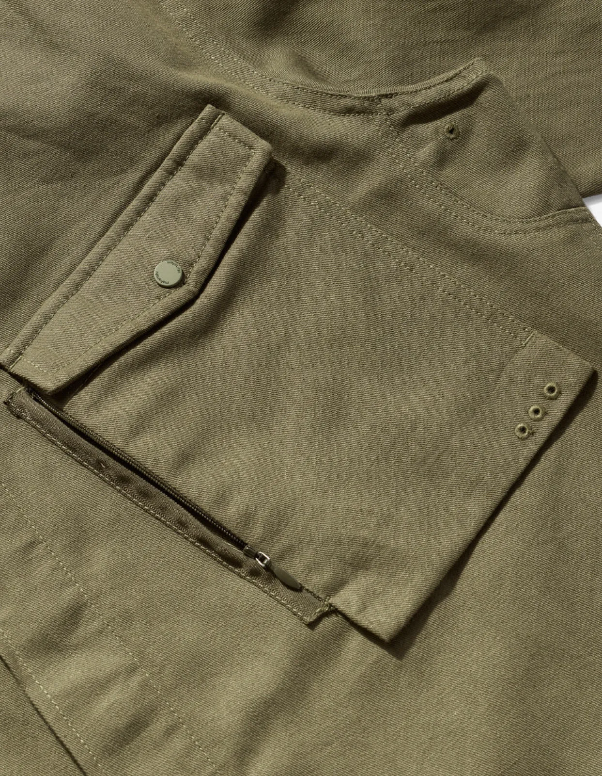 Shirts*Maharishi 7028 Miltype Organic Custom Shirt Mil Olive