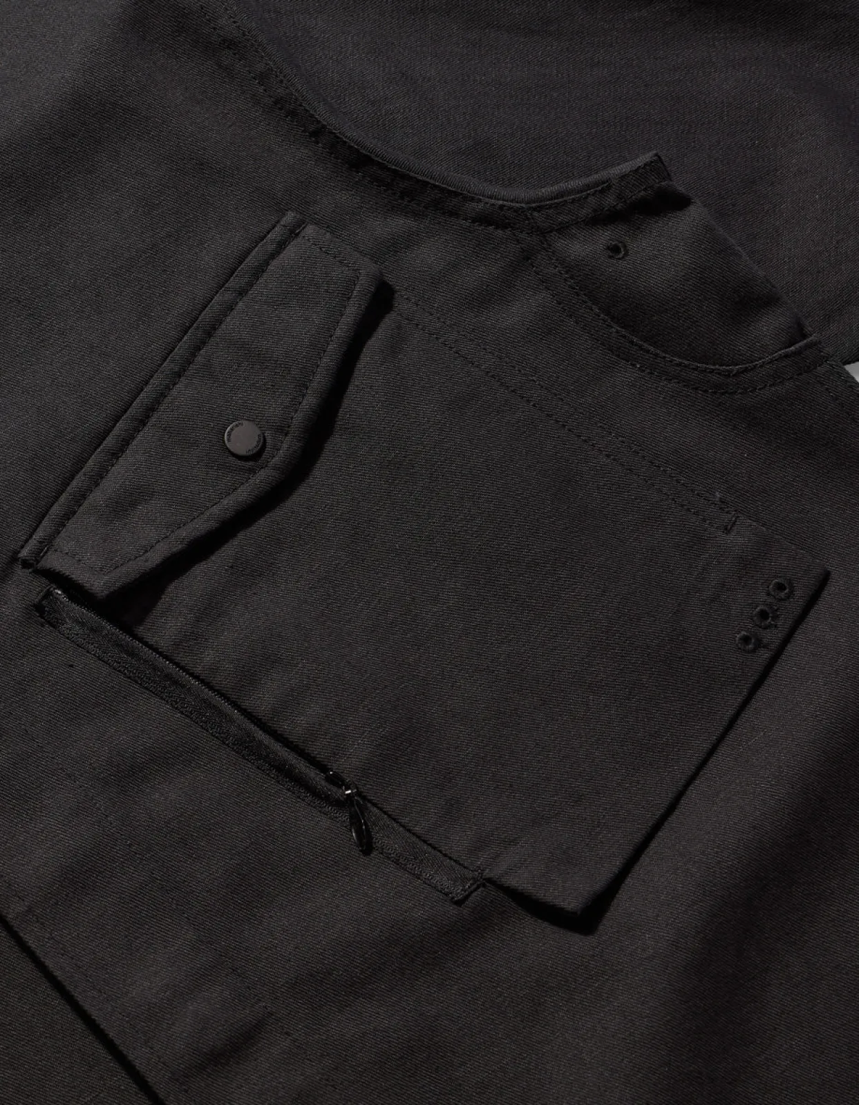Shirts*Maharishi 7028 Miltype Organic Custom Shirt Black