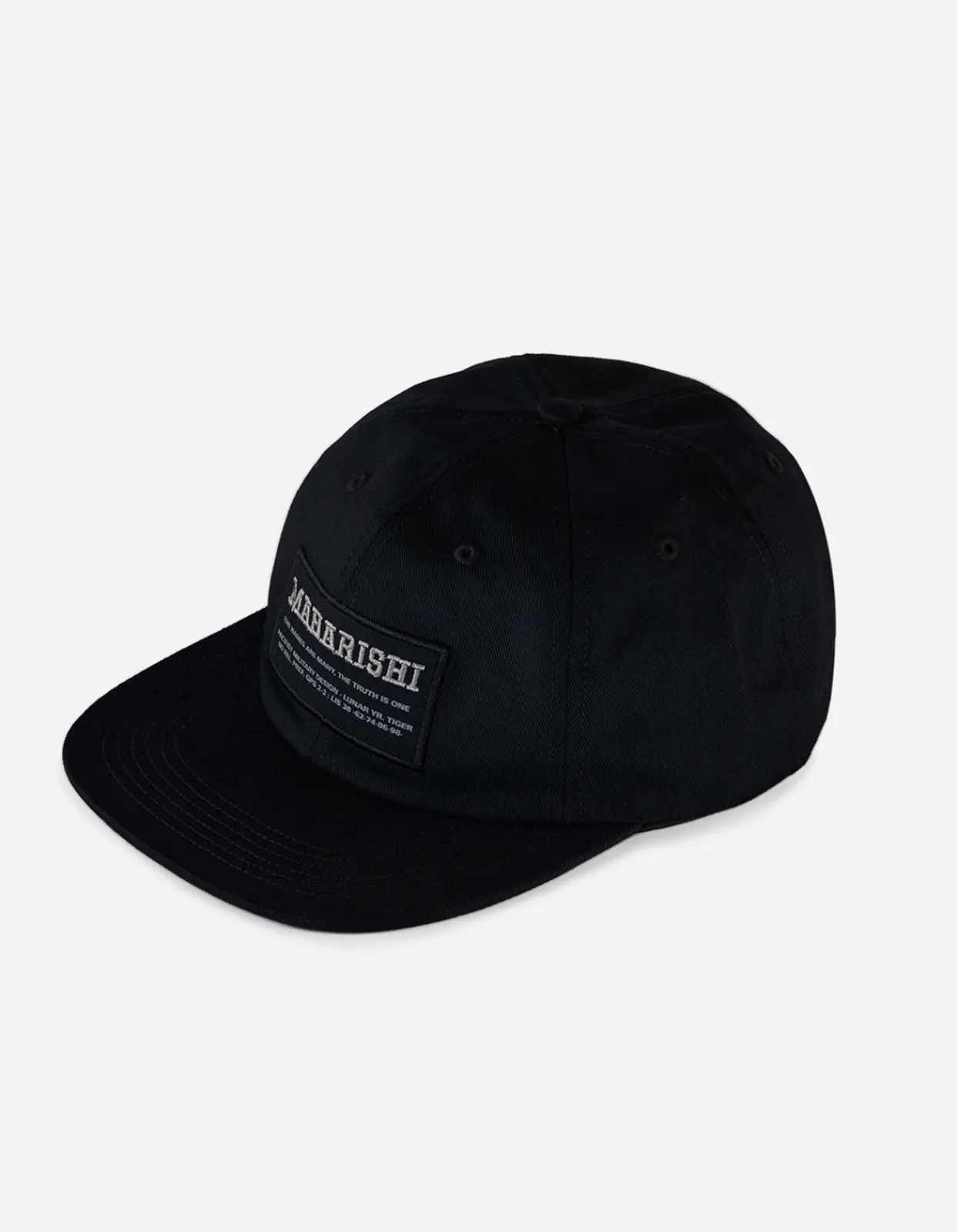 Hats And Scarves*Maharishi 9478 Miltype 6-Panel Cap Black