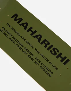 Lifestyle*Maharishi 9498 Miltype Skate Deck · 100% Usa Hard Rock Maple Olive Og-107F
