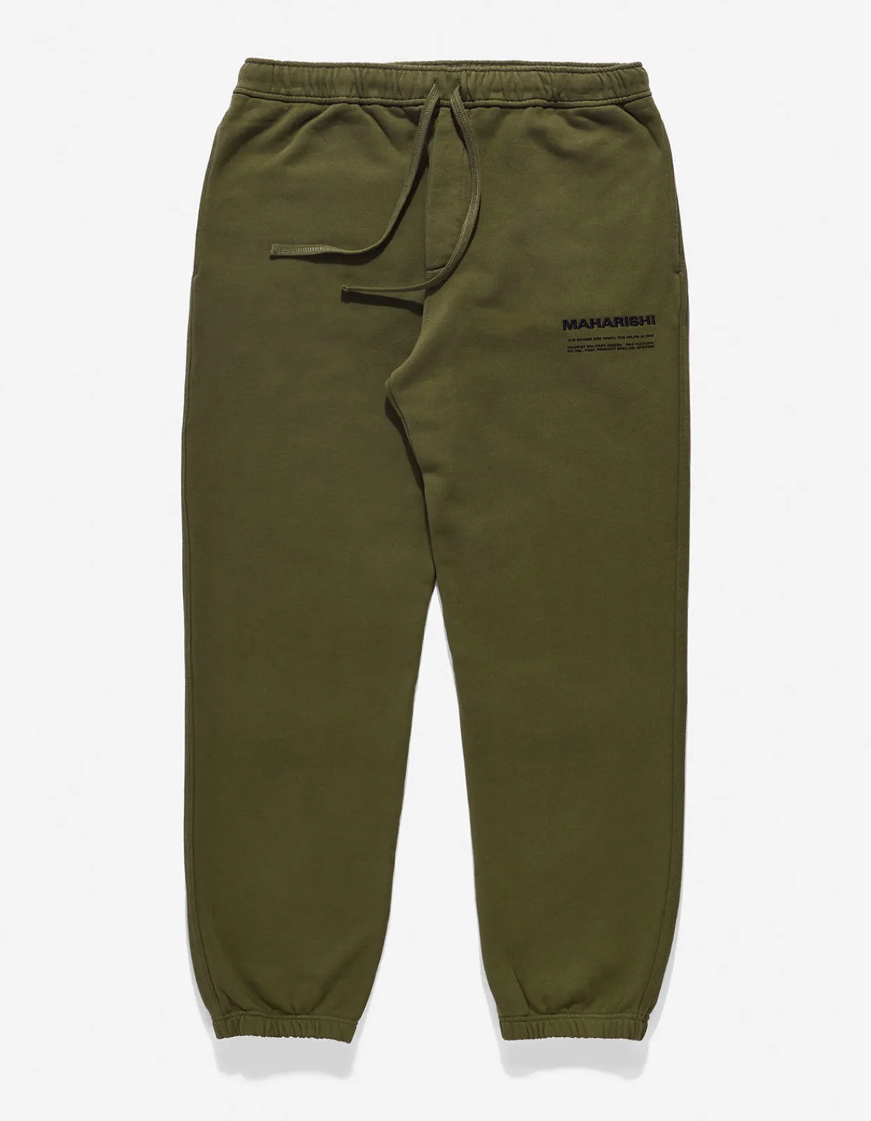 Sweatpants*Maharishi 9916 Miltype Sweatpants Olive Og-107F