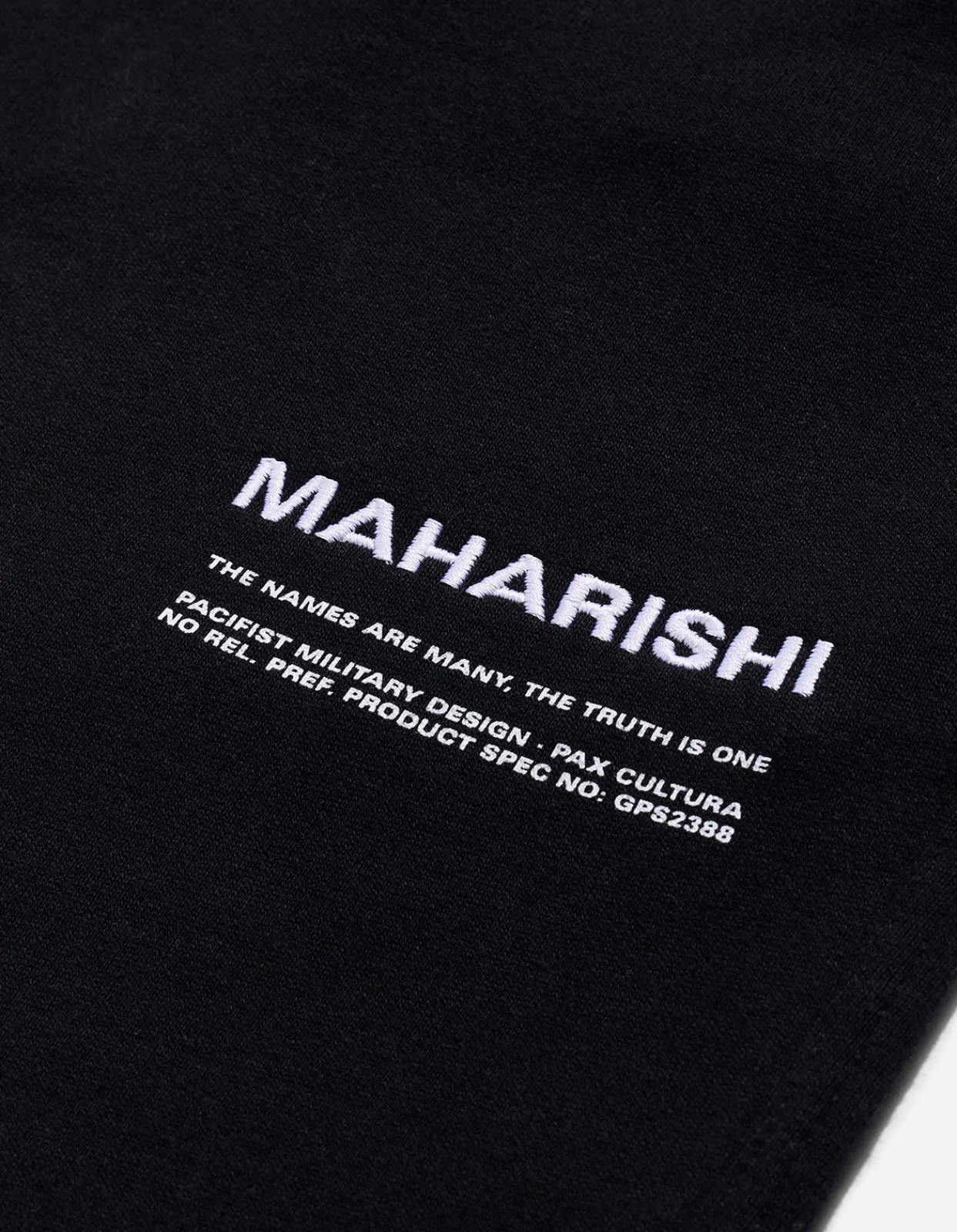 Sweatpants*Maharishi 9916 Miltype Sweatpants Black