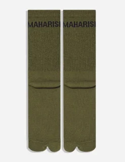Lifestyle*Maharishi 9348 Miltype Tabi Sock · 3 Pack Black/Olive/White