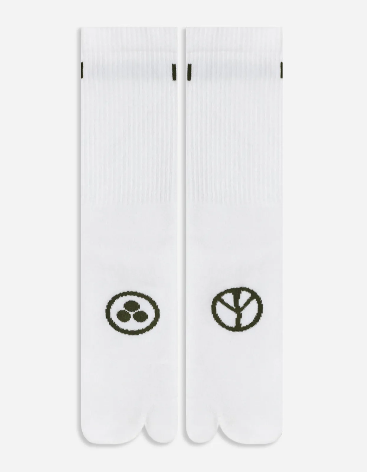 Socks*Maharishi 9348 Miltype Tabi Sock · 3 Pack White/White/White