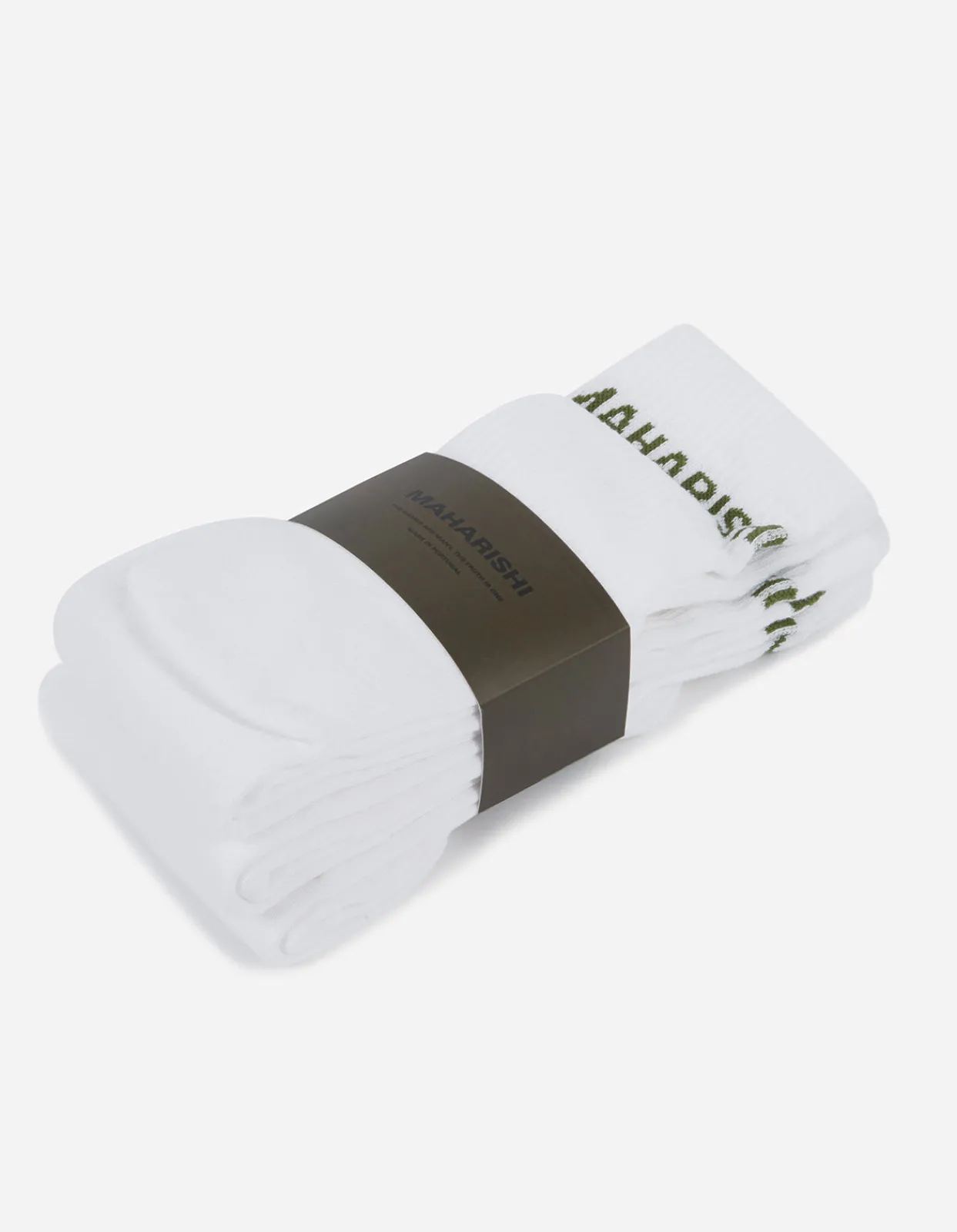 Socks*Maharishi 9348 Miltype Tabi Sock · 3 Pack White/White/White