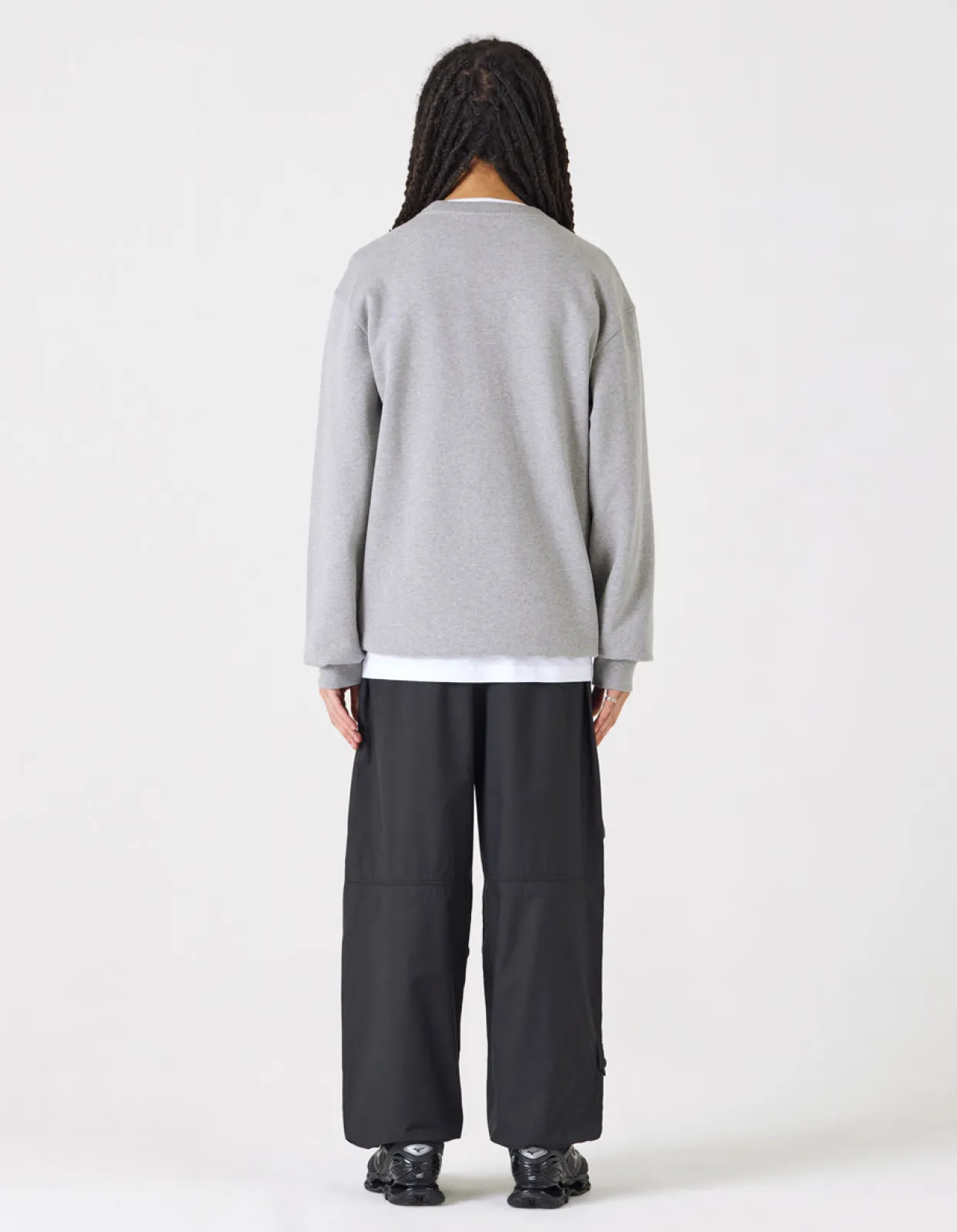 Crew Sweats*Maharishi 1005 Paper-Cut Rabbit Crew Sweat Grey Marl