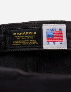 Hats And Scarves*Maharishi 1107 Peace Crane 6 Panel Cap Black