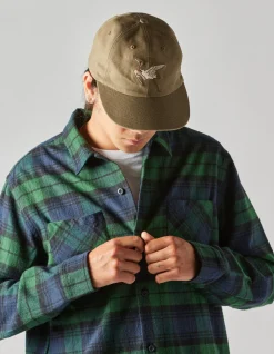 Hats And Scarves*Maharishi 1107 Peace Crane 6 Panel Cap Olive