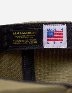 Hats And Scarves*Maharishi 1107 Peace Crane 6 Panel Cap Olive