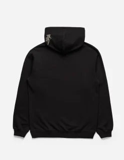 Hooded Sweats*Maharishi 4506 Peace Cranes Hooded Sweat Black