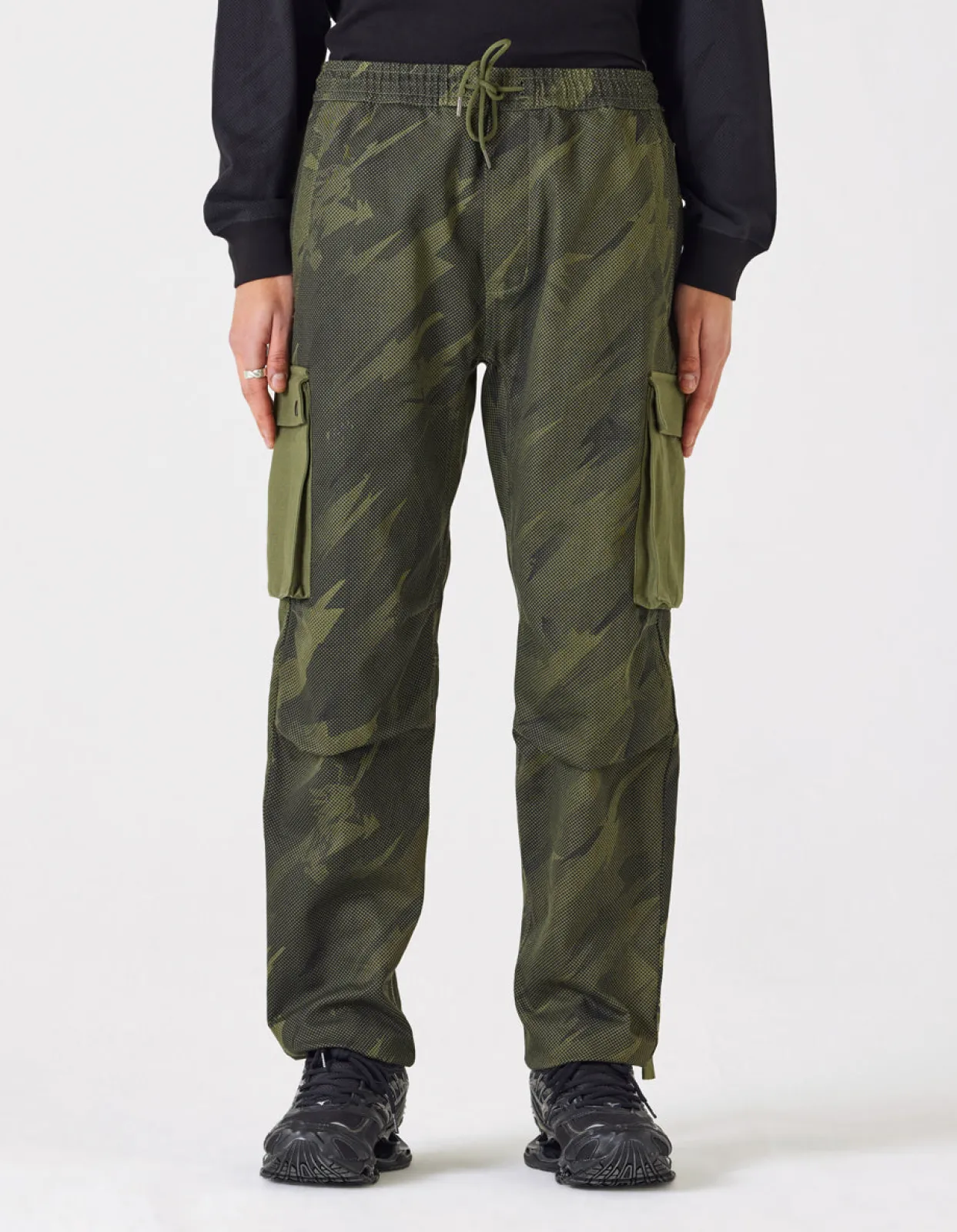 Track Pants*Maharishi 4131 Pointillist Camo Cargo Track Pants Jungle